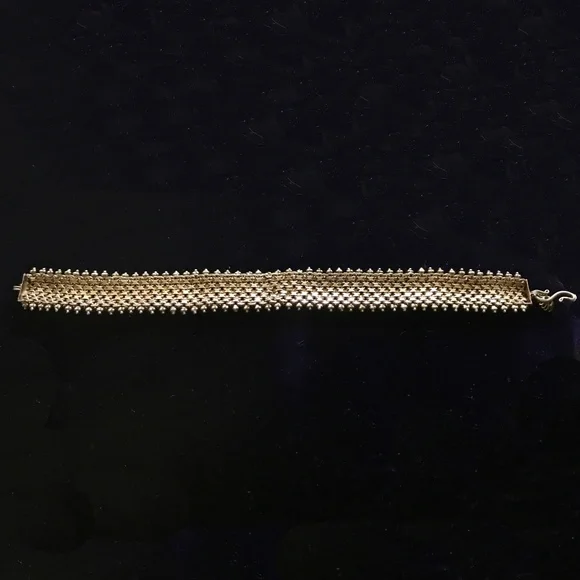 ANTIQUE VICTORIAN EXQUISITE DESIGN SILVER BRACELET - Picture 4 of 4